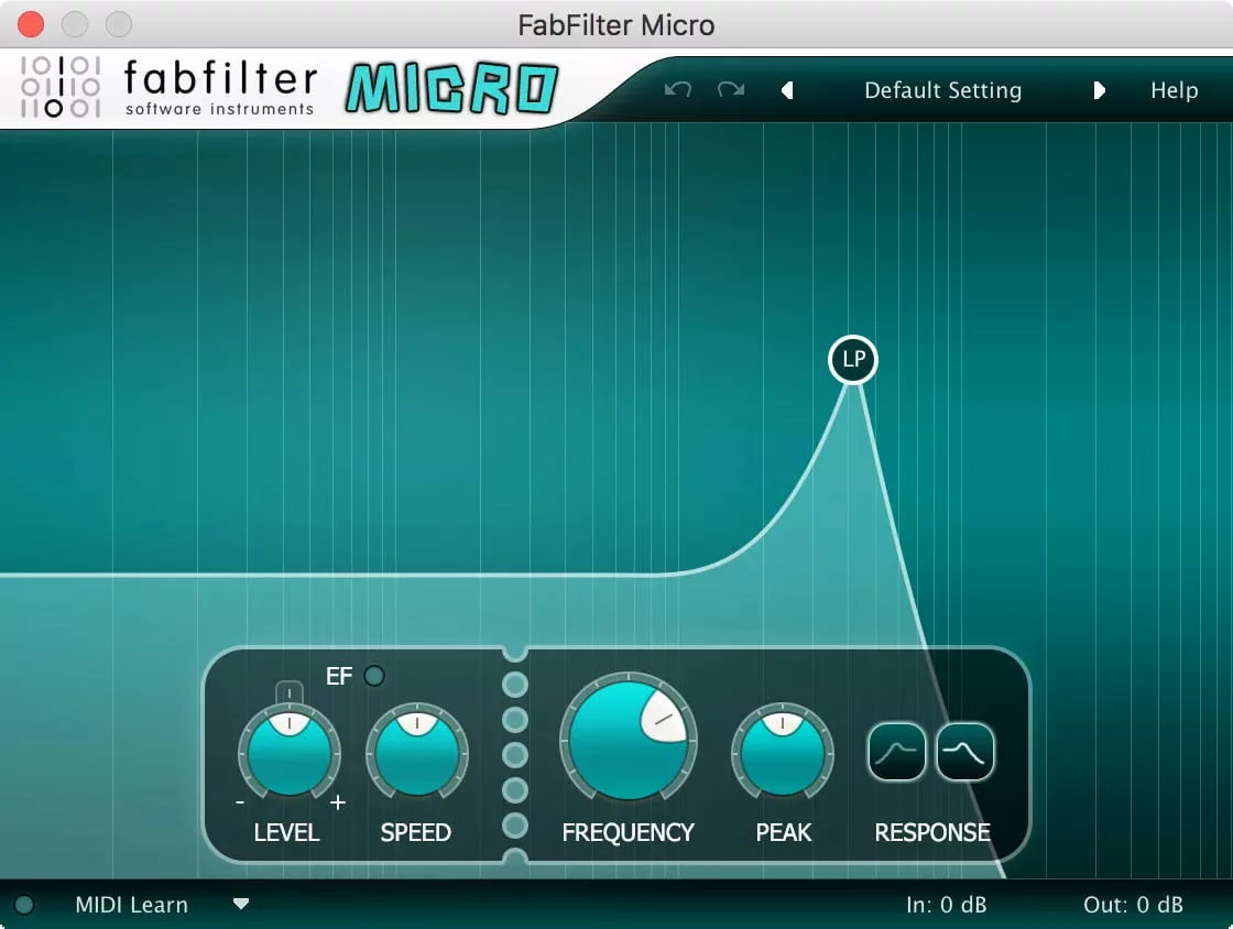 fabfilter micro vst software interface