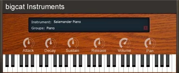 salamander piano interface
