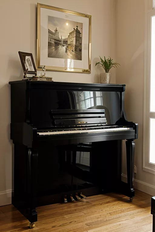 upright acoustic piano